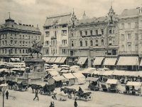 Trg bana Jelačića, oko 1908. godin